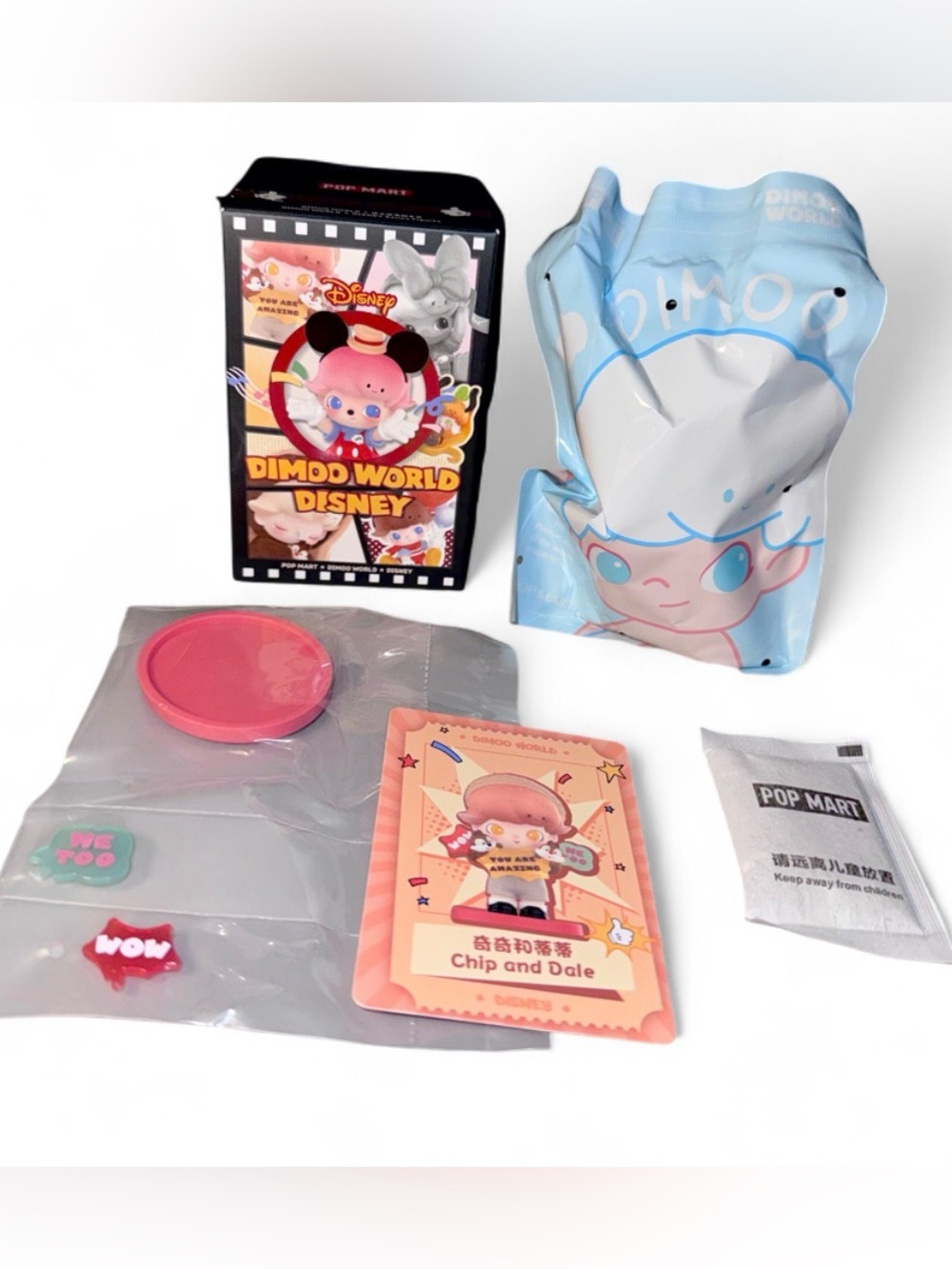 New POP MART Dimoo World Disney Series – Confirmed Chip & Dale | Sealed Bag ✨